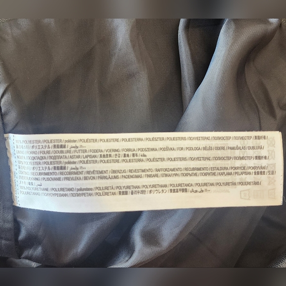 Mango Studded Black Faux Leather Straight Leg Pants Sz 10 - Picture 7 of 7